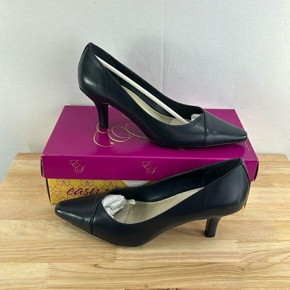 Easy Street Chiffon Pumps- Navy- Size 9 M- NIB - Picture 1 of 7